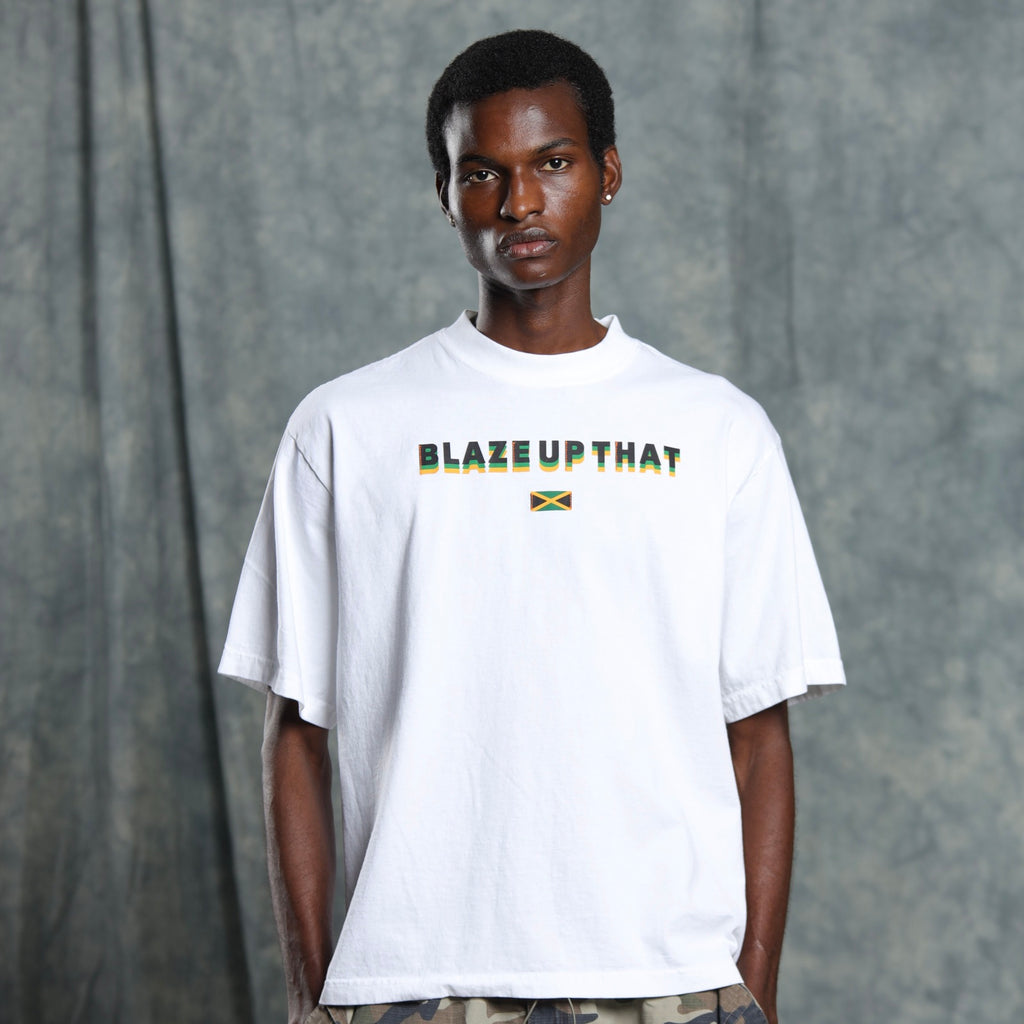 White BlazeUpThat T-shirt - Unisex – FREEMIND US